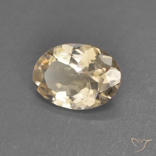 Morganite Arancione chiaro naturale da 0.83 ct, Ovale, VS