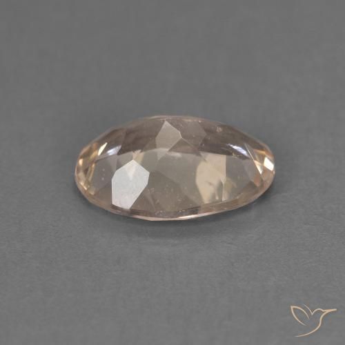Morganite Arancione chiaro naturale da 0.91 ct, Ovale, VS