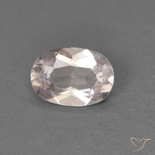 0.36ct Naturale rosa fenicottero Morganite, Ovale, VS