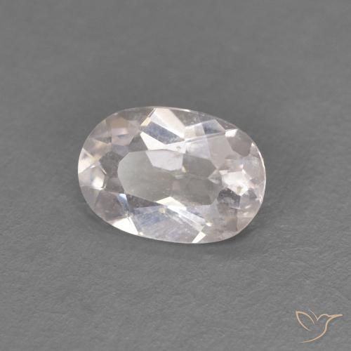 Morganite rosa fenicottero naturale da 0.36 ct, Ovale, VS