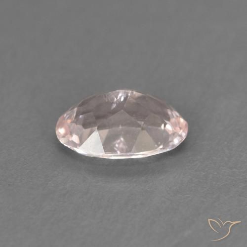 Morganite rosa fenicottero naturale da 0.43 ct, Ovale, VS