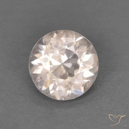0.31ct Naturale Rosa Molto Chiaro Morganite, Rotondo, VS