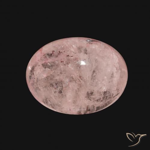9.17ct Naturale rosa fenicottero Morganite, Ovale, Traslucido