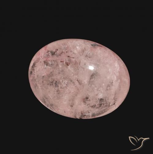 Morganite rosa fenicottero naturale da 9.17 ct, Ovale, Traslucido