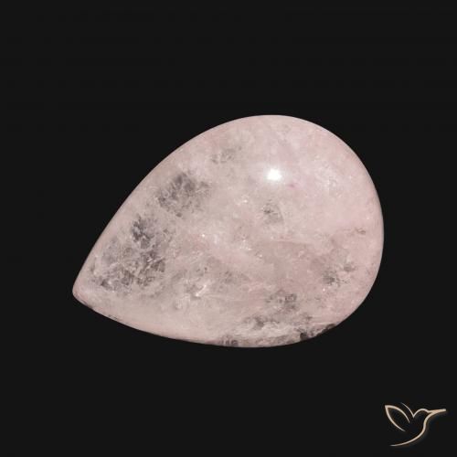 6.10ct Naturale Rosa chiaro Morganite, Forma a pera, Traslucido