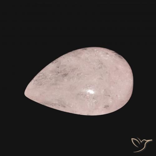 Morganite Rosa chiaro naturale da 6.10 ct, Forma a pera, Traslucido