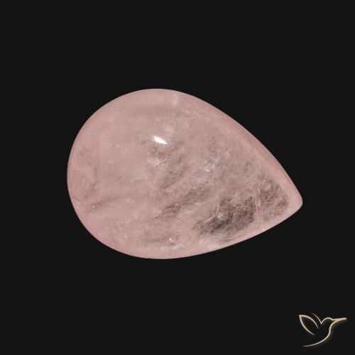 Morganite Rosa cipria naturale da 5.44 ct, Forma a pera, Traslucido