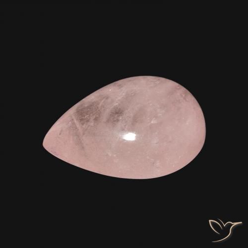 Morganite Rosa cipria naturale da 5.44 ct, Forma a pera, Traslucido