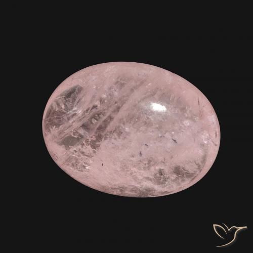Morganite Rosa chiaro naturale da 8.31 ct, Ovale, Traslucido