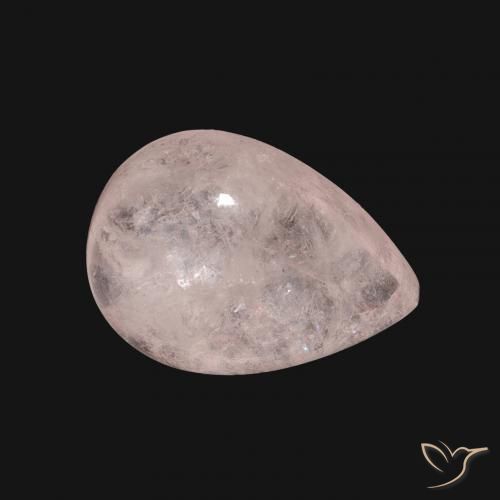 Morganite rosa fenicottero naturale da 8.00 ct, Forma a pera, Traslucido