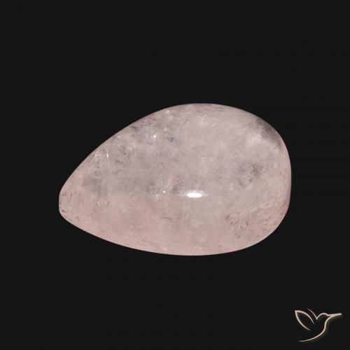 Morganite rosa fenicottero naturale da 8.00 ct, Forma a pera, Traslucido