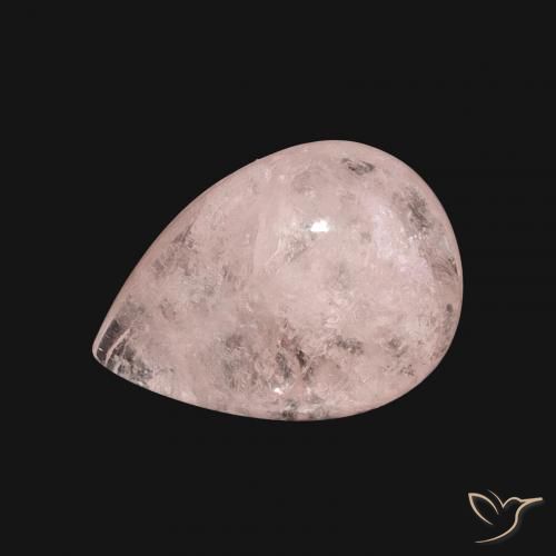 6.16ct Naturale Rosa medio Morganite, Forma a pera, Traslucido