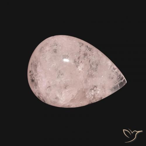 Morganite Rosa medio naturale da 6.16 ct, Forma a pera, Traslucido