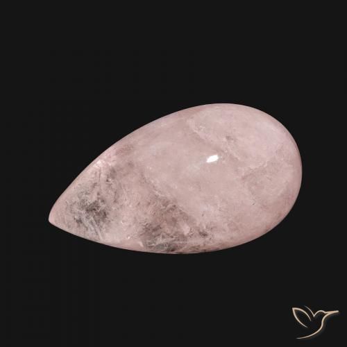 8.18ct Naturale Rosa medio Morganite, Forma a pera, Traslucido