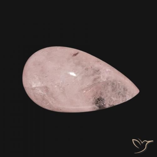 Morganite Rosa medio naturale da 8.18 ct, Forma a pera, Traslucido