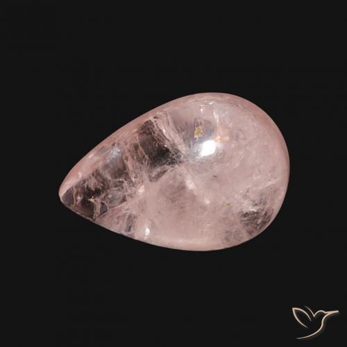 3.63ct Naturale Rosa medio Morganite, Forma a pera, Trasparente