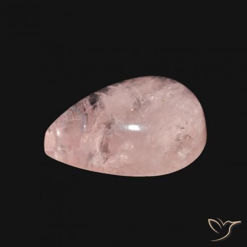 Morganite Rosa medio naturale da 3.63 ct, Forma a pera, Trasparente