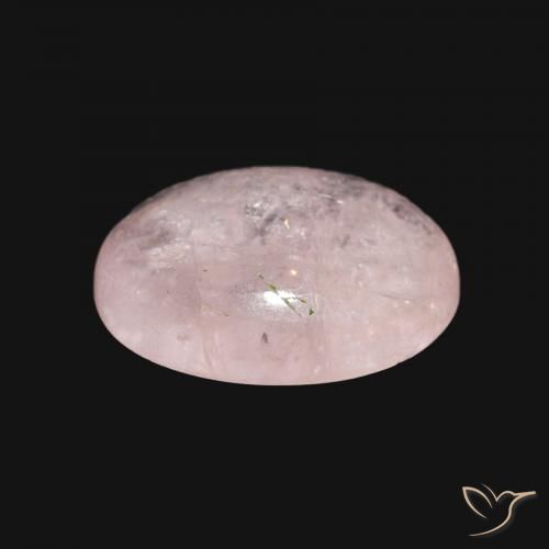 Morganite rosa fenicottero naturale da 4.80 ct, Ovale, Trasparente