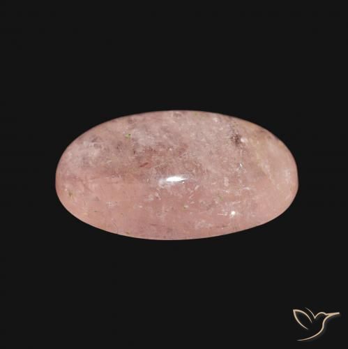 Morganite Rosa chiaro naturale da 4.29 ct, Ovale, Trasparente