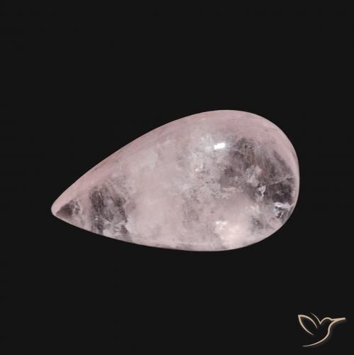 Morganite Rosa chiaro naturale da 3.35 ct, Forma a pera, Trasparente