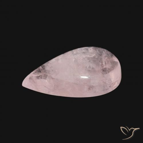 Morganite Rosa chiaro naturale da 3.35 ct, Forma a pera, Trasparente