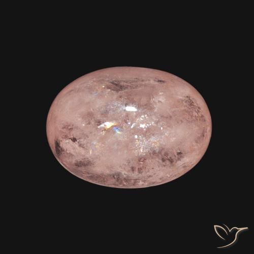 3.55ct Naturale Rosa chiaro Morganite, Ovale, Trasparente