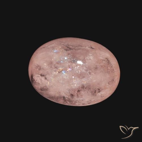 Morganite Rosa chiaro naturale da 3.55 ct, Ovale, Trasparente