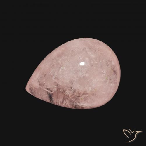 4.18ct Naturale Rosa chiaro Morganite, Forma a pera, Trasparente