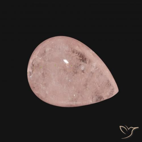 Morganite Rosa chiaro naturale da 4.18 ct, Forma a pera, Trasparente