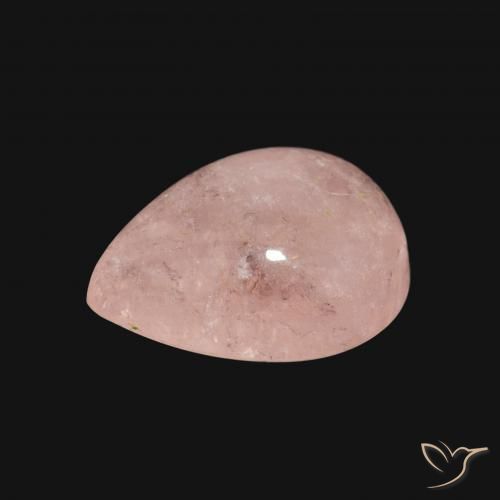 Morganite Rosa chiaro naturale da 4.18 ct, Forma a pera, Trasparente