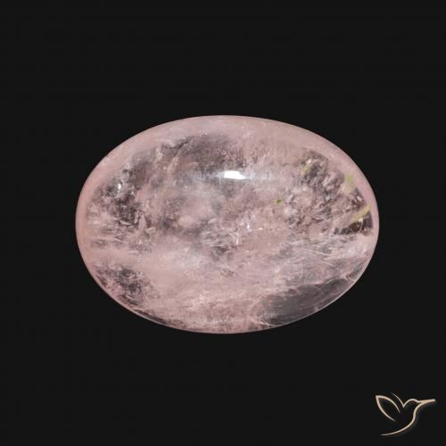 5.58ct Naturale rosa fenicottero Morganite, Ovale, Trasparente