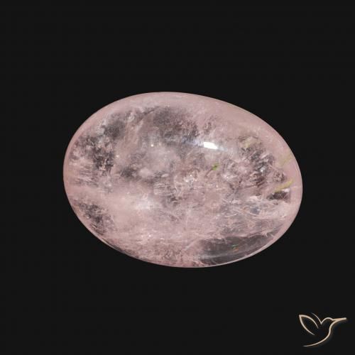 Morganite rosa fenicottero naturale da 5.58 ct, Ovale, Trasparente