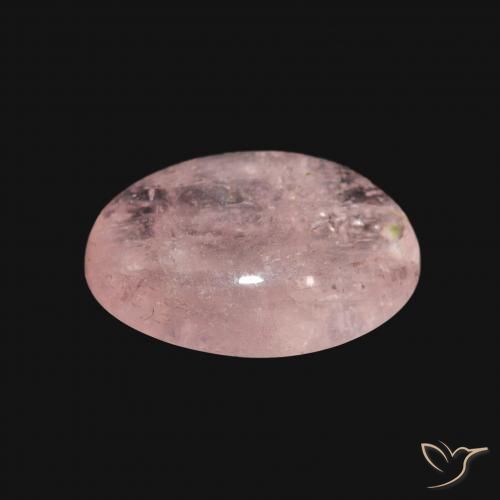 Morganite rosa fenicottero naturale da 5.58 ct, Ovale, Trasparente