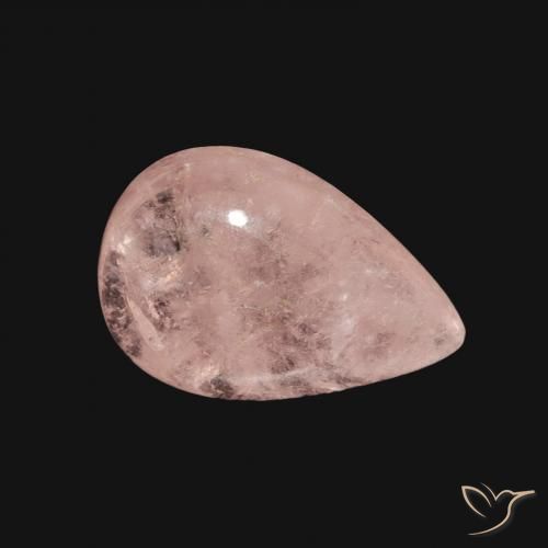 Morganite Rosa chiaro naturale da 3.29 ct, Forma a pera, Trasparente