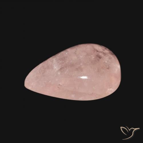 Morganite Rosa chiaro naturale da 3.29 ct, Forma a pera, Trasparente
