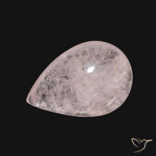 3.08ct Naturale Rosa chiaro Morganite, Forma a pera, Trasparente