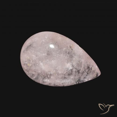 Morganite Rosa chiaro naturale da 3.08 ct, Forma a pera, Trasparente