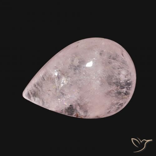 4.86ct Naturale Rosa chiaro Morganite, Forma a pera, Trasparente