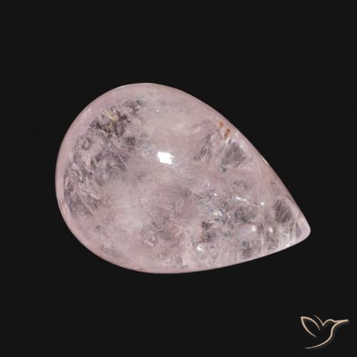 Morganite Rosa chiaro naturale da 4.86 ct, Forma a pera, Trasparente