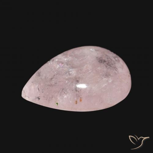 Morganite Rosa chiaro naturale da 4.86 ct, Forma a pera, Trasparente