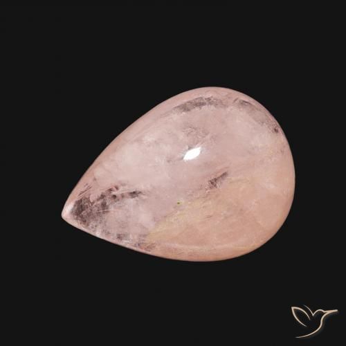 3.52ct Naturale Rosa chiaro Morganite, Forma a pera, Trasparente