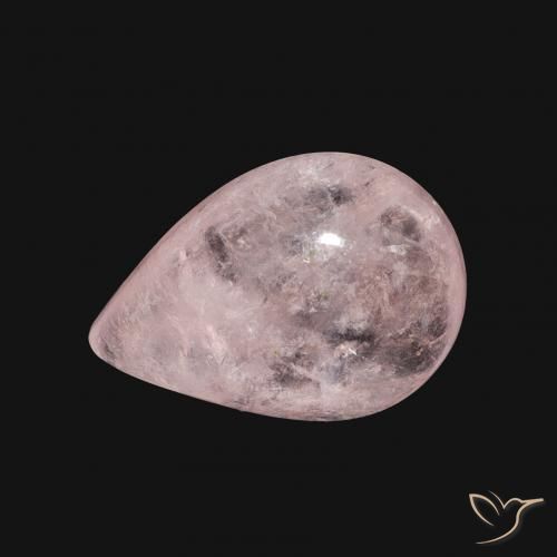 Morganite rosa fenicottero naturale da 4.02 ct, Forma a pera, Trasparente