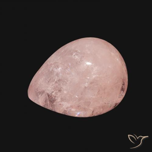 4.62ct Naturale Rosa chiaro Morganite, Forma a pera, Trasparente