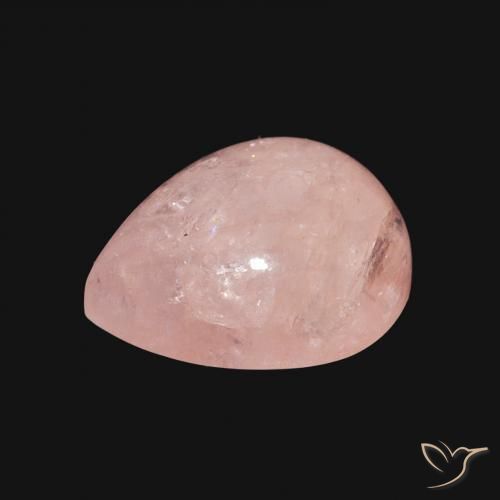 Morganite Rosa chiaro naturale da 4.62 ct, Forma a pera, Trasparente