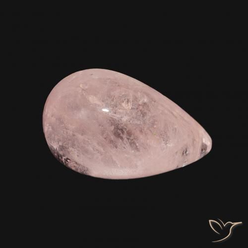 Morganite Rosa chiaro naturale da 3.96 ct, Forma a pera, Trasparente