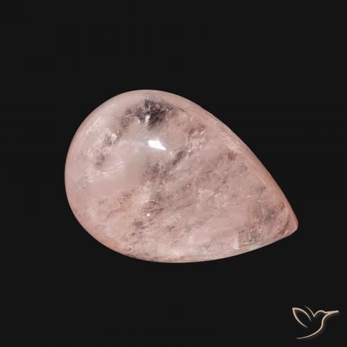 Morganite Rosa chiaro naturale da 4.05 ct, Forma a pera, Trasparente
