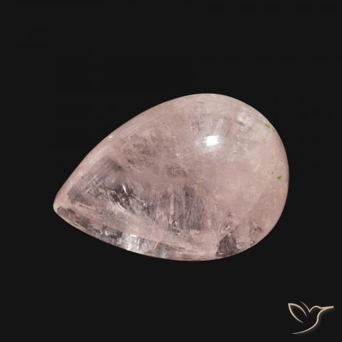 5.89ct Naturale Rosa medio Morganite, Forma a pera, Trasparente