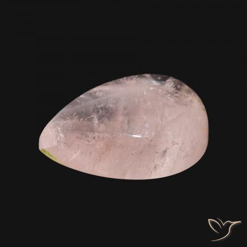 Morganite Rosa medio naturale da 5.89 ct, Forma a pera, Trasparente