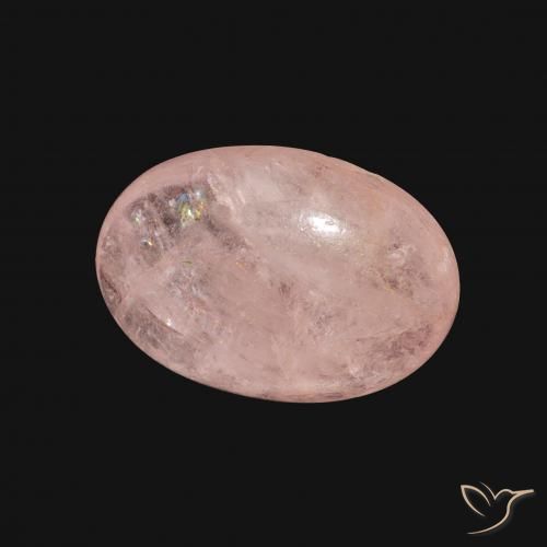 Morganite Rosa chiaro naturale da 4.33 ct, Ovale, Trasparente