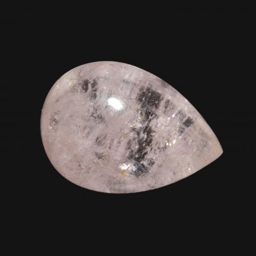 Morganite rosa fenicottero naturale da 5.09 ct, Forma a pera, Trasparente